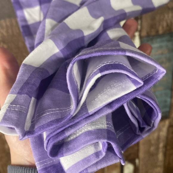 Sara Morgan medium purple checkered button down shirt - Picture 13 of 15